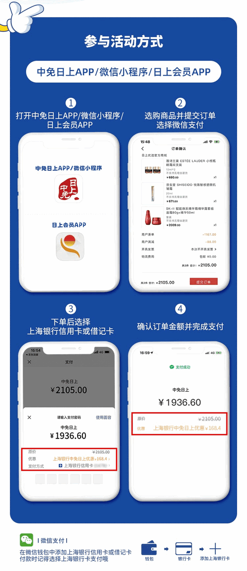 【名额告罄】中免日上最高减388！上海银行信用卡借记卡！