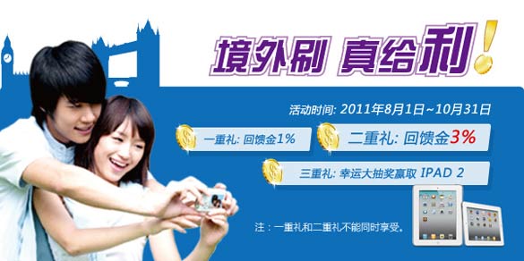 兴业银行信用卡,随兴游境外刷卡大回馈 ,卡宝宝网